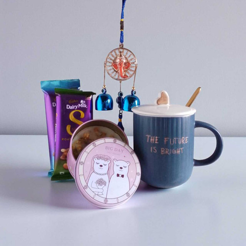 Wind Chime, Mug & Sweet Treats With Big Day Scented Candle SPM-198