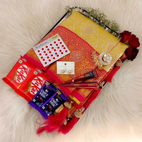 Traditional Charm Celebration Set With Saree SK-1160