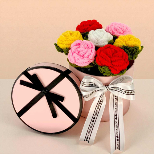 Crochet Roses Gift Box BPL-686