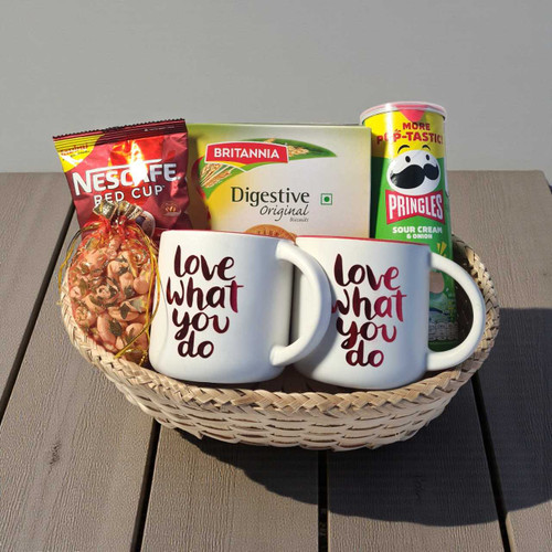 Delightful Morning Sips & Snacks Gift Basket BPL-695