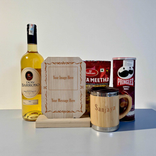 Premium Celebration & Keepsake Bundle With White Sweet Wine 750ml SK-1184