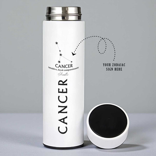 Zodiac Sip Mate: Personalized Smart LED Thermos HSL-87