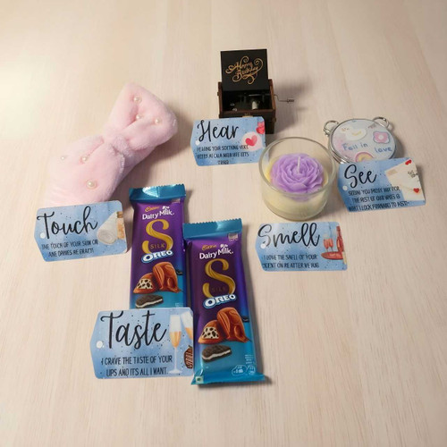 Chocolates & Rhythm Box Birthday Senses Gift Set for Her JNK-5423