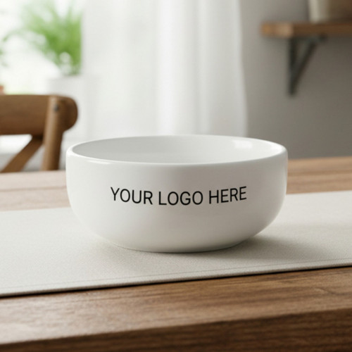 Personalized Premium White Ceramic Bowl