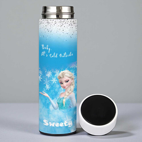 Frozen Magic Sipper – Personalized LED Temperature Bottle HSL-106