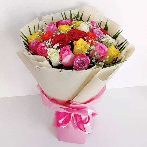 Beautiful Bunch of 25 Mix Roses - Subscripiton Available SPM-231