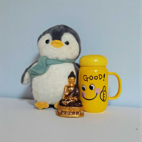 Buddha & Penguin with Good Mug Set SPM-246