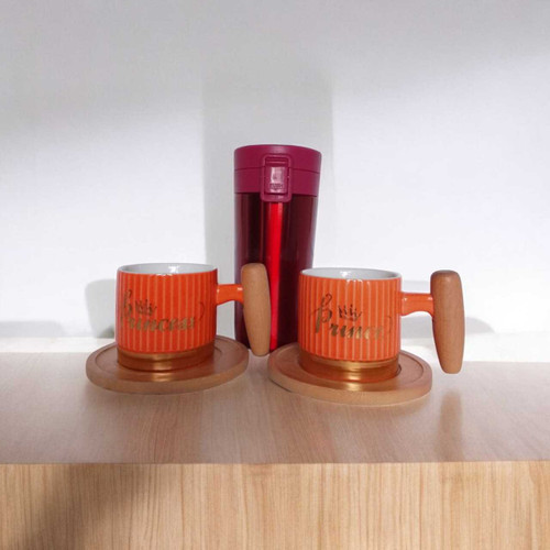 Prince & Princess Cup Set With Vacuum Mug SPM-283