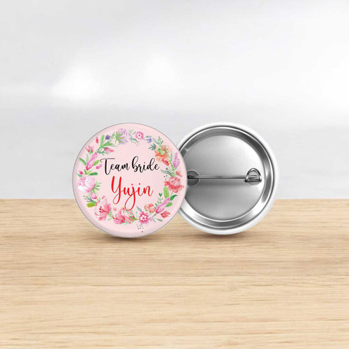 Personalized Team Bride Name Badge HSL-143