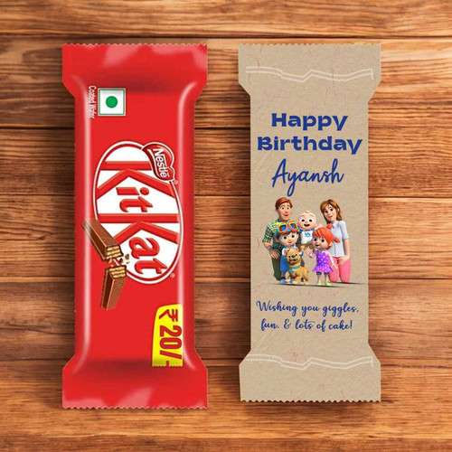 Customized Birthday Kitkat Chocolate with Printed Wrapper JNK-5542