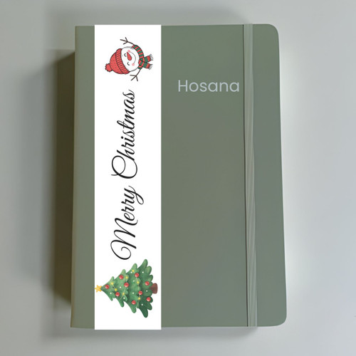 Christmas Special Personalized High-Quality Sea Green Notebook DR-59-1