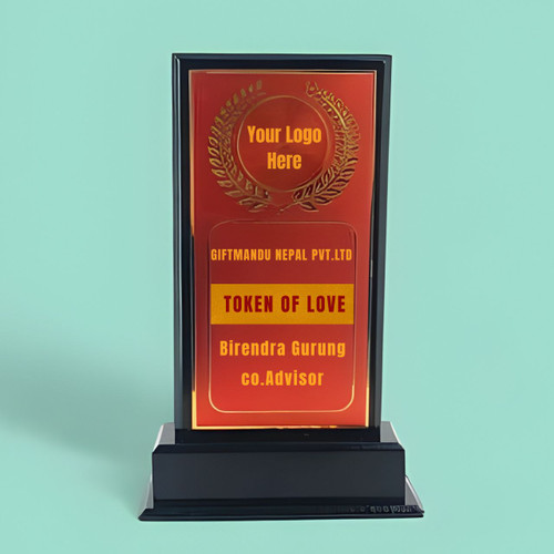 Personalized Wooden Trophy Memento Token of Love