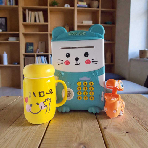 Cartoon ATM, Yellow Mug & Dinosaur Toy Gift Set for Kids SPM-320
