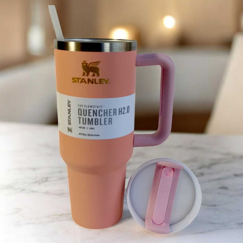 Stanley The Quencher H2.O Flowstate Premium Tumbler In Peach VM-12