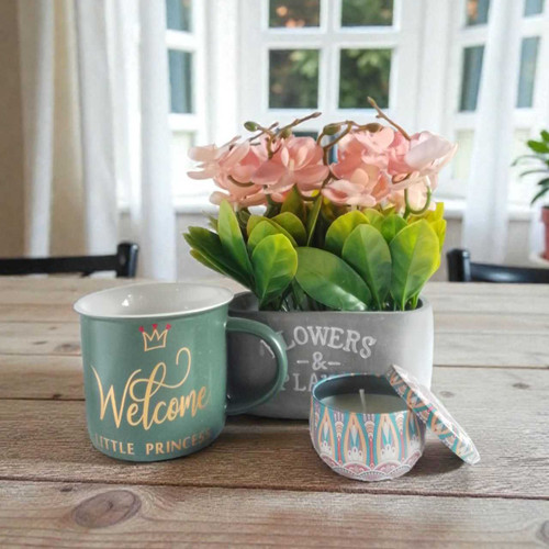 Welcome Little Princess Gift Set: Vase, Candle & Mug SPM-328