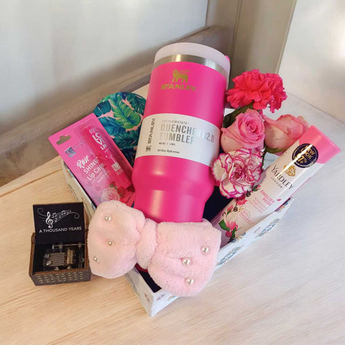 Rhythm Gift Box with 1.18L Tumbler, Flowers & Pampering for Her JNK-5617