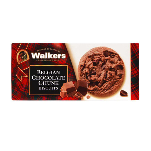 Walkers Belgian Chocolate Chunk Biscuits-150g 039047050730