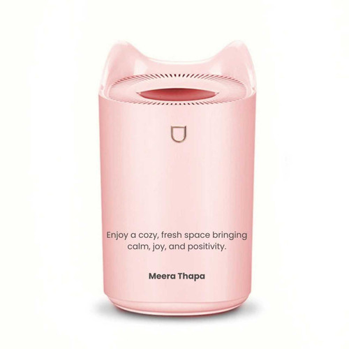 Customised 3300ml Pink Two-Port Air Humidifier with Name SK-1501