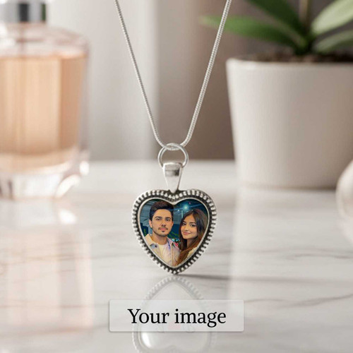 Personalized Image Printed Heart Locket Gift HSL-180