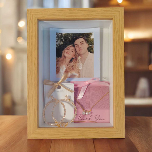 Elegant Jewelry & Custom Photo Memory Gift Set HSL-197