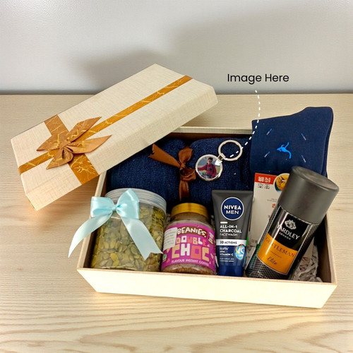 Pampering Gift Box with Pumpkin Seed & Coffee for Him JNK-5895
