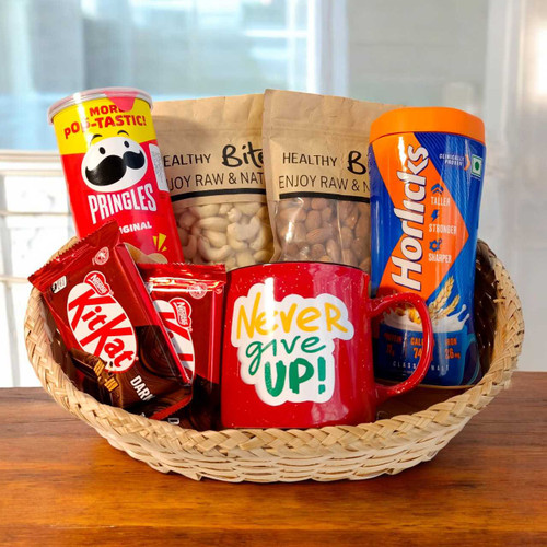 Premium Snacks, Sips & Sweets Gift Basket BPL-797