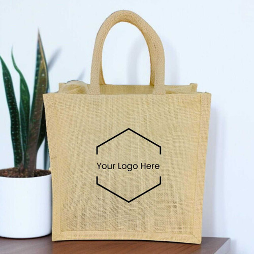 Personalized Logo Printed Jute Bag 10"-Large SPM-477