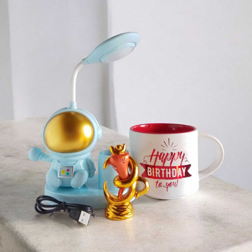 Birthday Wishes Mug with Ganesha & LED Lamp SPM-493