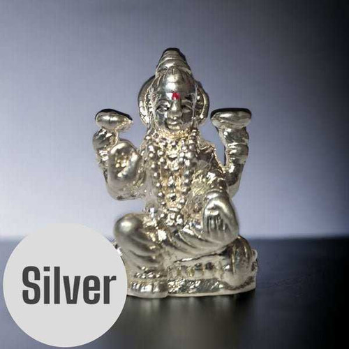 999 Fine Silver Laxmi Ji Figurine (1.25 Inches) SLV-911-C