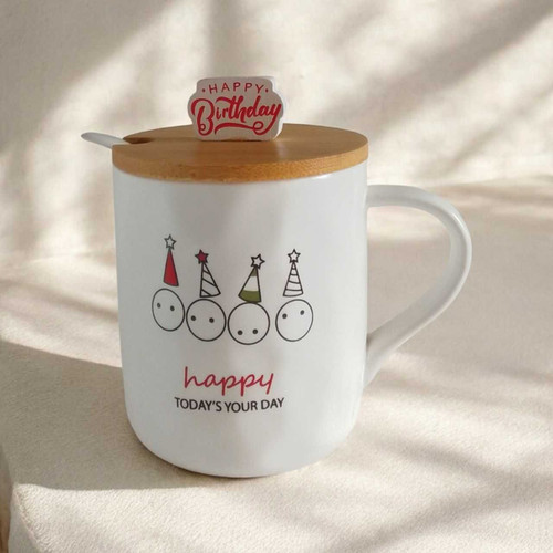 ''Happy Today's Your Day'' Printed Ceramic Birthday Mug (02) SP-7389