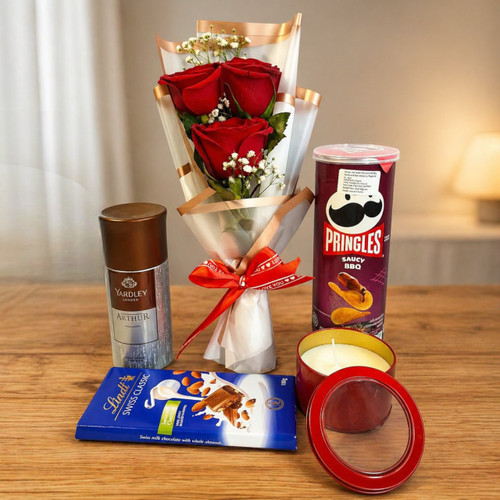 Premium Rose & Treats for Him