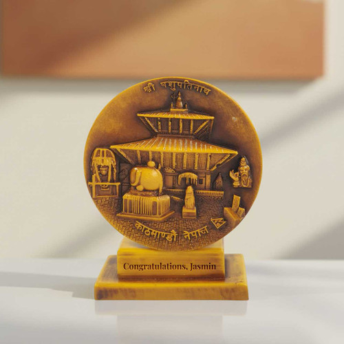 Pashupatinath Token of Love with Congratulations & Name Engraved JNK-6326