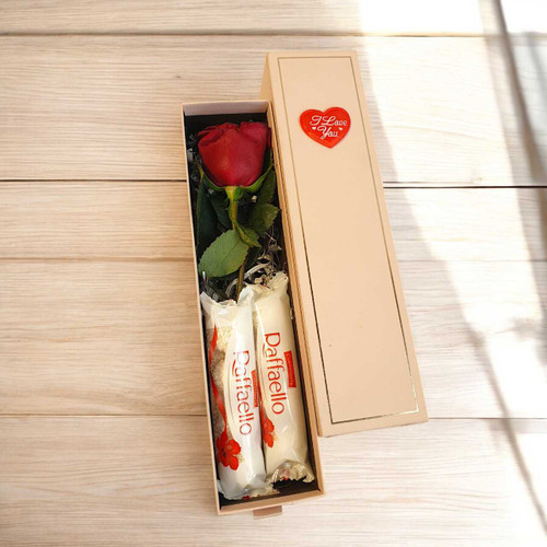 Romantic Rose & Chocolate Gift Box - Perfect for Rose Day SK-1638