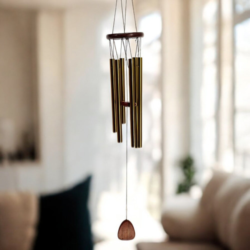 34-Inch Woodstock Wind Chime With ‘Bless This Home With Harmony’ Engraved On