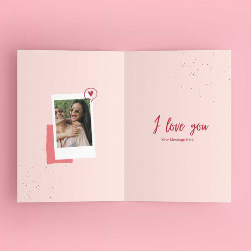 Personalised Valentine's Day Greeting Card With Photo & Message SK-1729