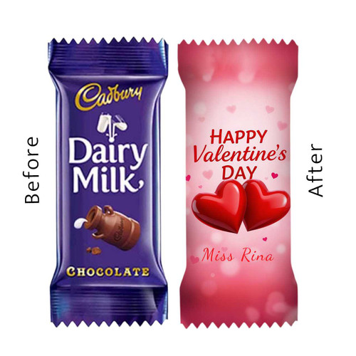 Personalized Valentine Chocolate with Name SPM-582