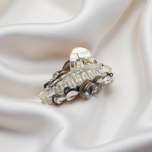 Stunning Bow Design Grey Hair Clip