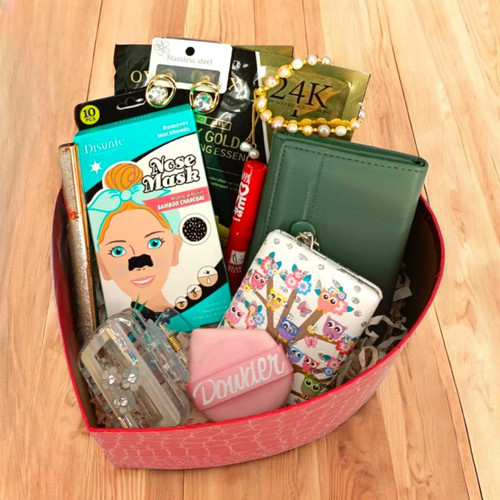 Premium Gift Box with Beauty Accessories and Wallet for Her JNK-6435