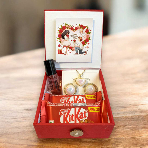 Timeless Romance With Luxury Jewellery & Perfume Gift Set with Chocolates SK-1764