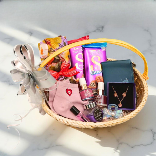 Cozy & Elegant Surprise Basket for Her