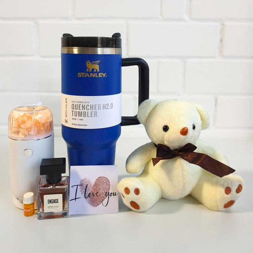 Complete Relaxation Gift Set with Humidifier, Essential Oils & Teddy Bea SK-1815
