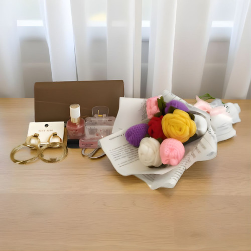 Graceful Accessories &  Crochet Floral Bouquet