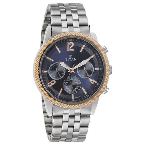Titan Blue Dial Analog Watch for Men (1734KM01)