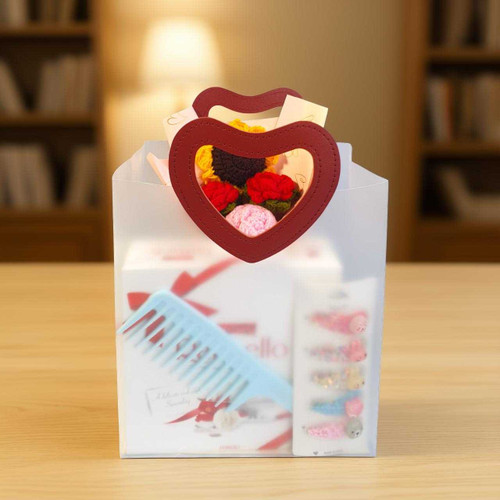 Perfect Love Gift Combo with Chocolates & Hair Clips JNK-6561