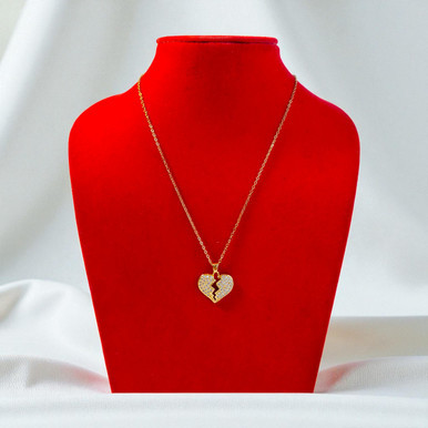 Luxury Romance Gift Set with Wine, Jewellery  & Rose for Her