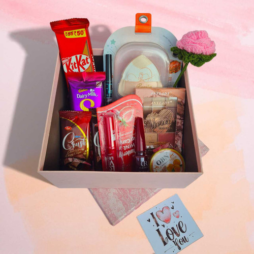 Chocolate & Beauty Delight Gift Box JNK-6615
