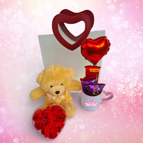 Teddy & Mug Delight Combo for Her JNK-6619