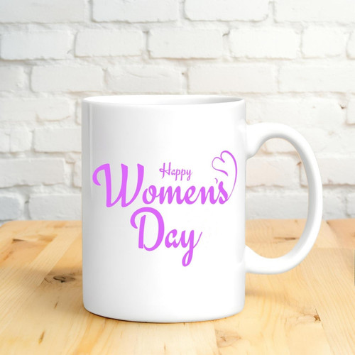 Happy Women's Day Printed on Ceramic Mug JNK-6628