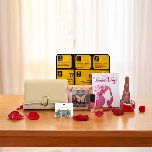 Women’s Day Gift Combo with Beauty Essentials & Wallet JNK-6637