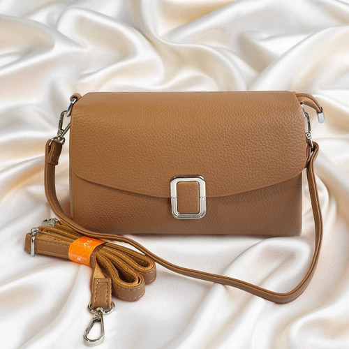 Yadier Mud Brown Side Bag with Button Lock BG-1553
